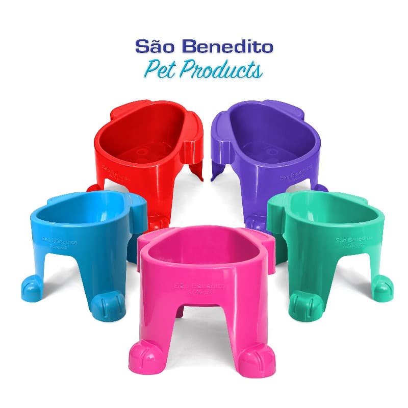 COMEDOURO PLÁSTICO ALTO CÃES 300 ML