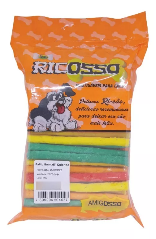 Palito Colorido 1Kg 8×5